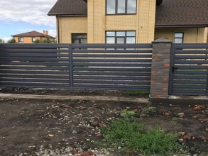 Забор жалюзи 72 метра фото в Вербилках